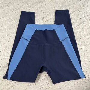 Women's Navy and Light Blue Leggings